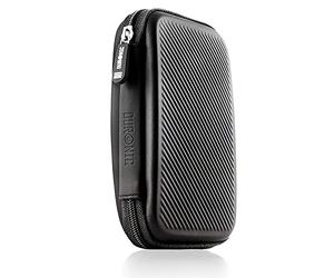 Duronic HDC2 BK Etui pour Disque Dur, GPS, Batterie Portable, Liseuse | 11 x 15 cm | Housse de Protection semi rigide pour Disque Dur externe | EVA Antichoc | Léger er Compact | Noir