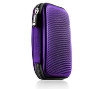 Duronic HDC2 /VT Étui de Rangement Portable en EVA pour Disque Dur Externe et câbles, étui de Protection léger adapté pour WE/Western Toshiba Buffalo Hitachi Seagate Samsung Violet