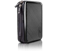 Duronic HDC3/BK Étui de Rangement Portable en Aluminium pour Disque Dur Externe et câbles Noir