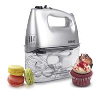 Duronic HM4 SR Batteur à main électrique 400W 5 vitesses avec fonction Turbo - Compartiment de rangement - 2 batteurs / 2 crochets à pétrir et 1 fouet