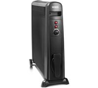 Duronic HV101 Chauffage Electrique en Mica sans Huile ? 2500W ? 3 Puissances ? Thermostat Réglable - Triple Protection ? Portable grâce aux Roulettes et Poignées ? Evite la Surconsommation Energétique