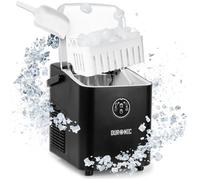 Duronic ICM12 BK Machine à glaçons automatique 120W | 8 cubes en 6 à 8 minutes | Panier de 1 litre et pelle à glace | Réservoir de