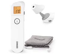 Duronic IRT3W Thermomètre infrarouge 3 en 1 Température par l’oreille et le front Modes adultes enfants objets Mesure sans contact Fonction de mémorisation Alerte de fièvre Pochette