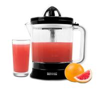 Duronic JE416 Presse agrumes électrique 40W Capacité de 1,6 L Jus de fruit | 2 cônes interchangeables Filtre réglable pour la pulpe Idéal pour jus d'agrumes oranges citron fruit frais