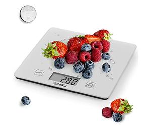 Duronic KS1080 Balance de Cuisine d'une capapcité de 10 kg | Précision à 1 g | Large affichage numérique | Fonction d'ajout de poids TARE | Idéale pour la pâtisserie ou comme balance postale