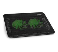 Duronic LC2 Refroidisseur Ordinateur Portable 2 Ventilateurs Tapis Refroidisseur pour Laptop Contre la surchauffe des appareils 2 Ports USB Hauteur Ajustable Contrôle de la température