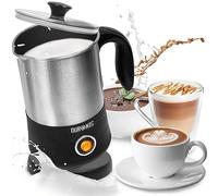 Duronic MF300 Mousseur à lait électrique 550W Capacité 400 ml | Mousseur à lait avec pot en inox Pour café cappuccino latte chocolat chaud thé Mousse chaude ou froide Lait chaud