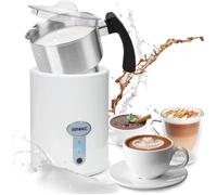 Duronic MF500 WE Mousseur à Lait électrique automatique 550W | Pour café cappuccino latte chocolat chaud thé | Mousse chaude ou