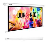 Duronic MPS60 16/9 WE Ecran de Projection TV et Home Cinema de 60 Pouces 152 cm 133 x 75 cm Fixation Mur ou Plafond Déroulement Manuel Gain +1 idéal pour 3D 8K 4K 1080P