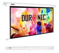 Duronic MPS90 16/9 WE Ecran de Projection TV et Home Cinema de 90 Pouces 230 cm ou 199 x 112 cm Fixation Mur ou Plafond Déroulement Manuel Gain +1 idéal pour 3D 8K 4K 1080P