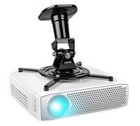 Duronic PB01XB Support pour Vidéoprojecteur Plafond Rotatif 360° Inclinable 180° Pivotant 180° Charge maximale de 10 kg Idéal pour