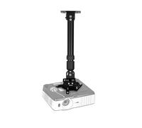 Duronic PB04XL Support pour Vidéoprojecteur Plafond Rotatif 360° Inclinable 30° et Pivotable 20° Charge maximale de 13,6 kg Bras