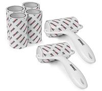 Duronic ROLL2X4 Set de 2 Rouleaux ramasse Poils avec 4 Recharges de Bandes adhésives | Anti Peluches | pour Les Vêtements Poils d'animaux Tissus d'Ameublement