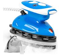 Duronic SI2 BE Fer à Repasser à Vapeur de Voyage 375W Léger et Compact 762g Semelle antiadhésive Réservoir de 50 ml avec Brosse et