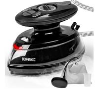 Duronic SI3 BK Fer à repasser à vapeur de voyage 400W Léger et compact 495 g Idéal pour les déplacements Convient pour crafts et patchworks Accessoires inclus