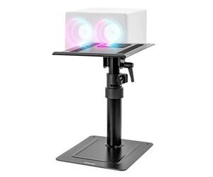 Duronic SPS20 Support d’Enceintes pour Bureau Hauteur Ajustable de 26,4 à 40,5 cm Inclinable et Rotatif Plateau de 24 x 20 cm Socle de 25 x 20 cm Home Cinema Studio d'Enregistrement