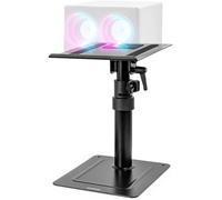 Duronic SPS20 Support d’Enceintes Hauteur Ajustable de 29,3 à 43,2 cm | Rotatif 360° Inclinable 15° Charge maximale 5 kg Plateau 24 x 20 cm Socle 25 x 20 cm Home cinema studio d’enregistrement