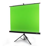 Duronic TPS13 GN Fond Vert sur Trépied de 150 x 130 cm Décor pour Filmer des vidéos et créer du Contenu Ecran Vert pour Effets spéciaux ou Studio de Tournage Ouverture fermerture Facile