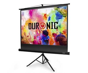 Duronic TPS50 4:3 Ecran de Projection TV et Home Cinema de 50 Pouces 127 cm 102 x 76 cm sur Trépied Système de Verrouillage Gain +1 idéal pour 3D 8K 4K 1080P
