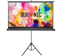Duronic TPS75 16:9 Ecran de Projection TV et Home Cinema de 75 Pouces 190 cm 166 x 93 cm sur Trépied Système de Verrouillage Gain +1 idéal pour 3D 8K 4K 1080P