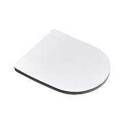 Durovin Bathrooms Abattant WC à fermeture douce Design ultra fin en forme de U Libération rapide 360 x 425 x 25 mm