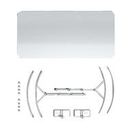 Durratou Air Vents Deflector Ceiling White Window Ac Vent Déflecteur Ac Vent Déflecteur Air Conditioner Déflecteur pour unités de fenêtre