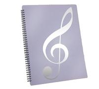 Durratou Classeur de partitions de 60 pages, compatible avec format A4, inscriptible et amovible (violet)