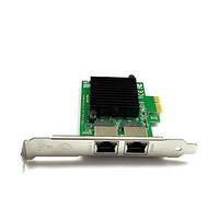 Durratou Contrôleur double port RJ-45 1000 Mbps PCI-Express X 4 Gigabit Ethernet Server Adapter Dual Port Network Interface Controller