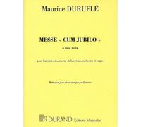 Partitions classique DURAND DURUFLE M. - MESSE CUM JUBILO - CHANT ET ORGUE Voix solo, piano