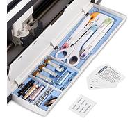 Duryeo Insert de Rangement Compatible Avec Cricut Maker 3 & Maker - Plateau de Tiroir pour Outils de Désherbage, Boîtier de Lames et Accessoires (Bleu, Boîtier et Outils Non Inclus)