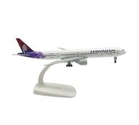 Dusarls 20CM Simulation Hawaiian Airlines Boeing 777 Avion Modèles, Avion en Alliage avec Atterrissage pour Affichage Collection Cadeaux