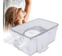 Duscha Pompe domestique 2,5 m, compacte, pour bateau, avec interrupteur à flotteur automatique intégré, système de pompe de douche, 2271 l/h, 12 V, 4 raccords d'entrée (19/25/29/39 cm)