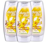 Duschdas Lot de 3 gels douche vanille et poivre rouge 3 x 225 ml