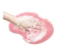 Duschfußpeeling-Matte - Rutschfeste Silikon Fußschrubbermatte mit Saugnäpfen | Schnelltrocknend & komfortabel | Effektive Reinigung & Massage für Füße | Ideal für Badezimmer, Hotels & Poolbereiche