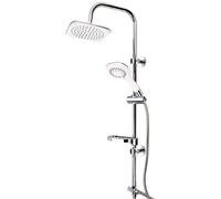 Duschy Dolphin ensemble de douche mural avec douche pluie chrome 455-90