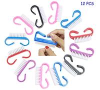 Dusenly Lot de 12 brosses à ongles pour nettoyer les ongles Couleurs assorties