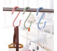 Dusenly Lot de 24 crochets colorés en forme de S en plastique pour salle de bain, chambre, bureau et cuisine, taille 6,8 x 3 cm