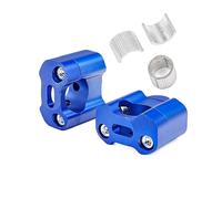DUSHUO Adaptateur De Fixation Universel pour Guidon Moto 22 Mm/28 Mm pour Accessoires Pit Bike Et VTT Guidon Riser Moto(22mm Blue)