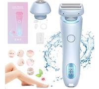 Dusk Glide Pro 4.0, Dusk Razor for Women, Glide Pro 3.0 Razor Dusk, Dusk Official Electric Razor, Waterproof 2 In 1 Electric Shaver Razors For Women, Bikini Trimmer For Women (Blue)