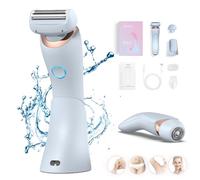 Dusk Glide Pro 4.0, Dusk Razor for Women, Glide Pro 3.0 Razor Dusk, Dusk Official Electric Razor, Waterproof 2 In 1 Electric Shaver Razors For Women, Bikini Trimmer For Women (Upgraded-Blue)
