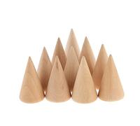 DuskHaven 10 Pièces Présentoir Bijoux Support Bagues Boucles d'oreilles Colliers Bois Naturel Multi Usage Convient Photographie de Bijoux Décoration de Vitrine, 6
