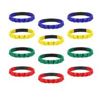 DuskHaven 12 Bracelets de Course Colorés pour Jeux de Team Building et Journées Sportives