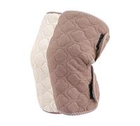 DuskHaven 2 Pièces Genouillères Hiver Genoux Jambières Épaisses Polyester Doublure Chaude Ajustables Convient Sport Ski Pêche Randonnée, Marron sans Peluche