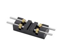 DuskHaven 2 Pièces pour Rails de Modélisme Ferroviaire à L'échelle Accessoires pour Tapis Roulant, Roulements à Billes, Base en Acier Inoxydable. Convie, 1 Pièce