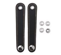 DuskHaven 2 Pièces Sangles pour Accordéon Boucle Couvre-sangle Accessoire Réglable Matériau PU Cuir Convient Aux Musiciens Utilisation Quotidienne Répétitions I, 12cm
