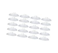 DuskHaven 20 Pièces Inserts Casquette Baseball Doublures Absorption Transpiration Réducteur Taille Protection Non Tissée Adapté Sports Loisirs, Blanc 29cmx12.5 Cm