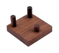 DuskHaven 2xSmall Support de Chevalet D'affichage, Socle D'affichage Décoratif à Base En Bois, Bijoux, Art Du Verre, Support D'affichage à Base de Roches En Boi, 3 pièces