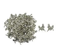 DuskHaven 30/50 Pendentifs en Forme de Cheval pour La Création de Bijoux DIY, 50pcs Cheval C