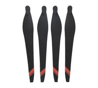 DuskHaven 4 Hélices de Drone RC En Fibre de Carbone, Accessoires de Télécommande, Faible Bruit, Idéales pour La Réparation Ou Le Remplacement, noir rouge