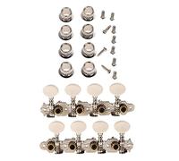 DuskHaven 4L 4R Crème Boutons Tuning Pegs Machine Heads String Set pour Mandoline, Crème